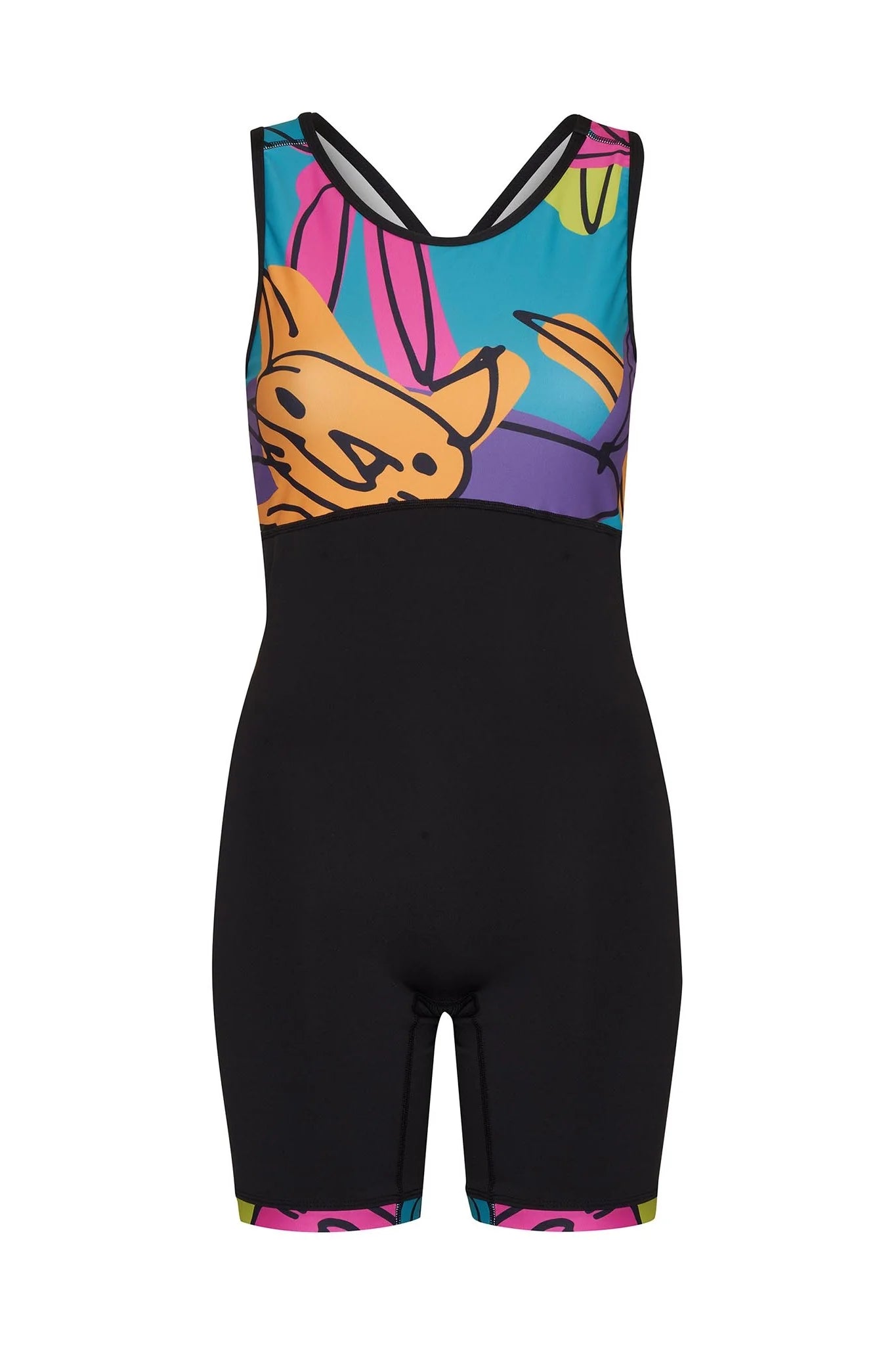 Half Printed Cross Back Zootie