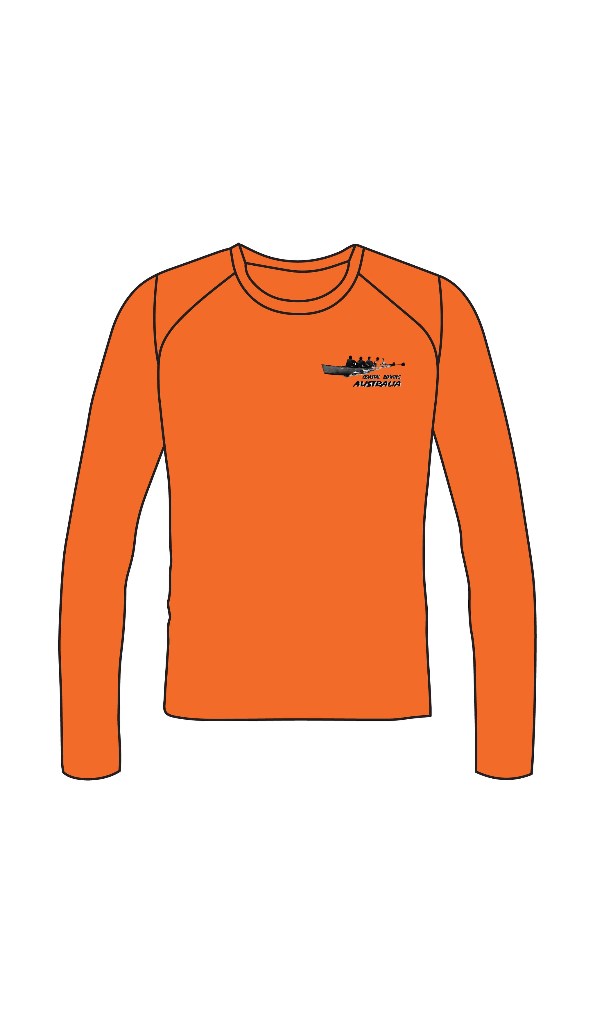 COASTAL ROWING AUSTRALIA Mens Long Sleeve Base Layer